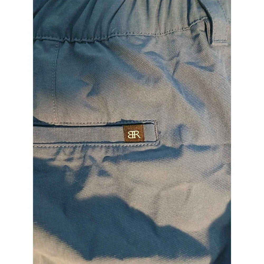 BANANA REPUBLIC Mens Blue  Comfort Flat Front Stretch Waist  Shorts Size 38 NEW
